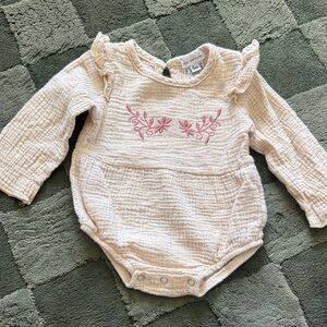 Pink Ruffled Baby One Piece